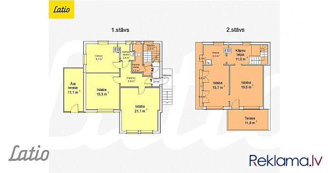 Mājā ir divi nodalīti dzīvokļi  1. un 2.stāvā, kuri tiek piedāvāti uz īstermiņa un ilgtermiņa īri. J Цесис и Цесисский край - изображение 10