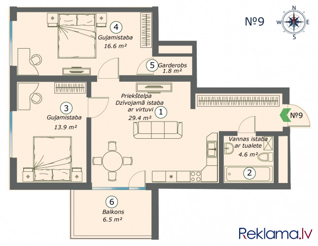 An apartment that will be your investment in a sustainable future - this is the new project in Ziepn Рига - изображение 3