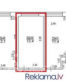 644.5 m2 atvērtā plānojuma biroja ar nelielu virtuvi, servera telpu un 4 tualetēm. Birojs Rīga - foto 17