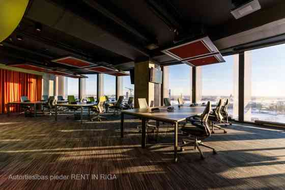Furnished office on the 12th floor of Zunda Towers. Available from "today".  Sophisticated work envi Rīga