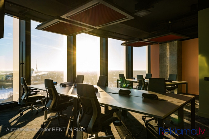 Furnished office on the 12th floor of Zunda Towers. Available from "today".  Sophisticated work envi Рига - изображение 8
