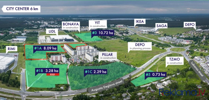 Iegādei tiek piedāvāts zemes gabals vienā no straujāk augošajām vietām Rīgā.  Zemesgabals atrodās JC Рига - изображение 1