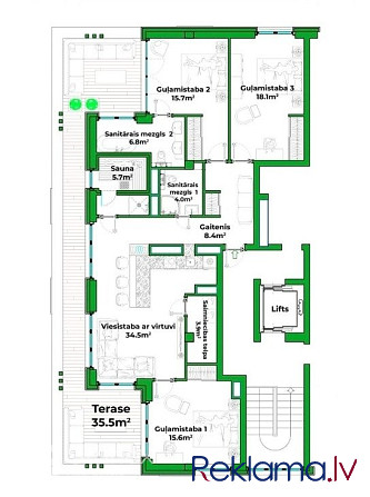 Новый жилой блок APINI  апартаменты премиум-класса со встроенными кухнями. Проект Кекавская вол. - изображение 15