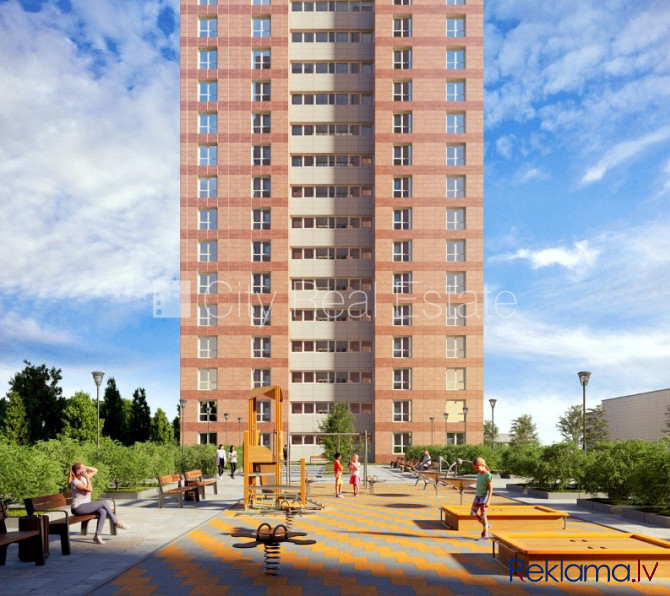 Projekts - Panorama Plaza, jaunceltne, monolīta betona sienas, labiekārtota apzaļumota Rīga - foto 6