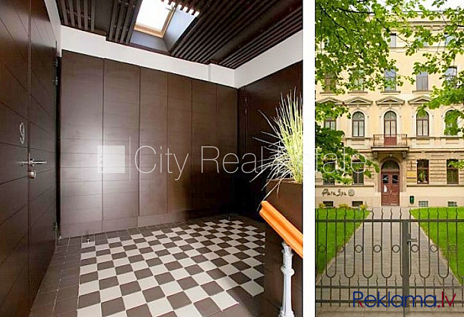 Fasādes māja, labiekārtots apzaļumots pagalms, ieeja no ielas, luksuss apartamenti  193.2 m2, Rīga - foto 15