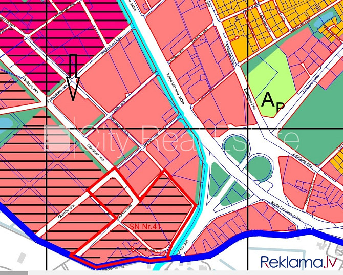 Земля в собственности, зеленая территория 20000 м2, интенсивность 180 %, в Рига - изображение 3