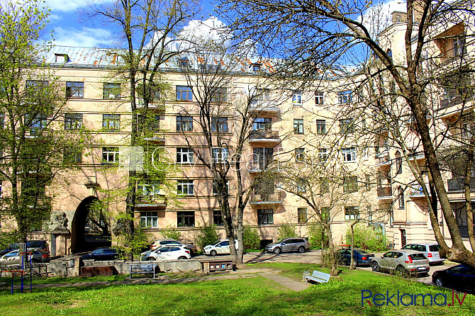 Zeme īpašumā, fasādes māja, fasāde ar dekoratīvo apmetumu, labiekārtots apzaļumots Rīga - foto 20