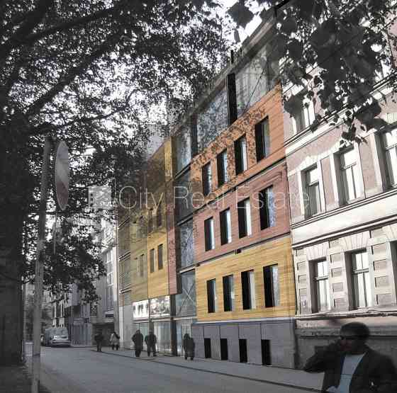 Проект - Kalpaka Park Residence, фасадный дом, реновированный дом, кирпичные стены, Rīga