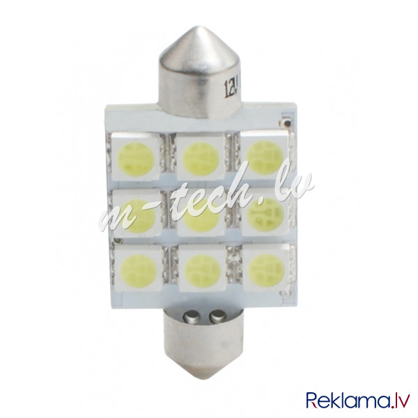 L059W - LED L059W - C5W 41mm 9xSMD5050 White Rīga - foto 1