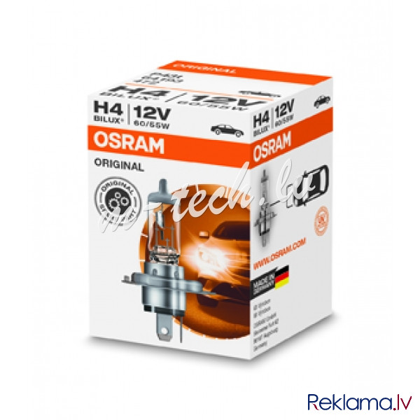 O4 - Halogen OSRAM P43t 12V 60/55W H4 Рига - изображение 1