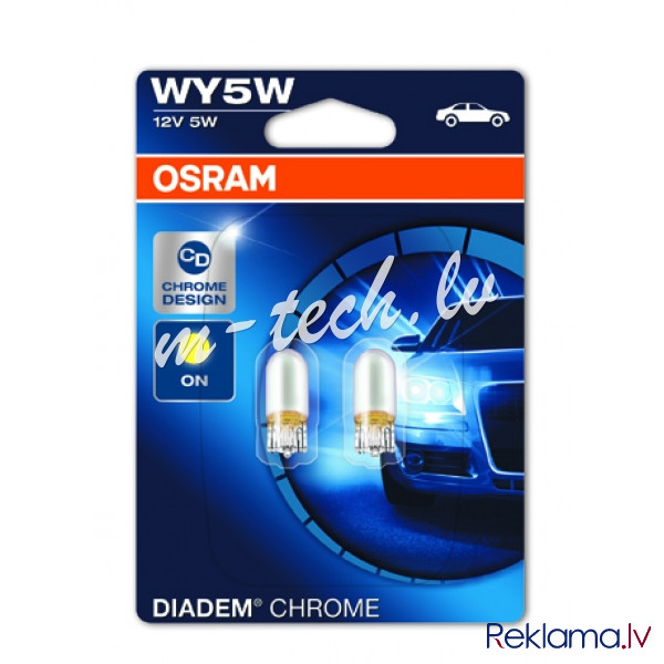 O2827DC-02B - OSRAM CHROM - W2.1x9.5d WY5W 12V 5W 02B Рига - изображение 1