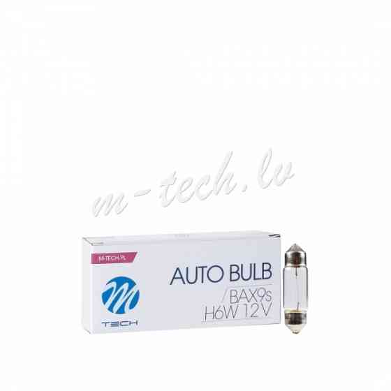 Z47 - M-TECH Halogen bulb BAX9s H6W 12V/6W CLEAR Rīga