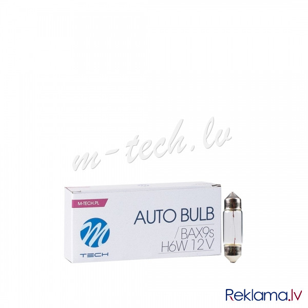 Z47 - M-TECH Halogen bulb BAX9s H6W 12V/6W CLEAR Rīga - foto 2