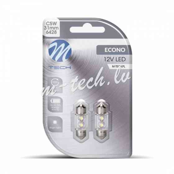 LB025W - Blister 2x LED L025W - C5W 31mm 2LED White Rīga