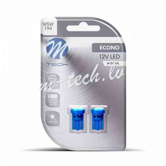 LB017B - Blister 2x LED L017B - W5W 4xSMD3528 Blue Rīga