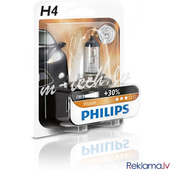 PH 12342PRB1 - Philips Vision +30% H4 12V 01B Rīga - foto 1