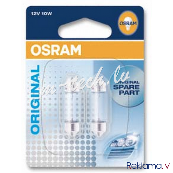 O6438-02B - OSRAM Original SV8.5-8 12V 10W 02B Rīga - foto 1