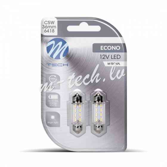 LB085W - Blister 2x LED L085W - C5W 36mm 8xSMD3014 White Rīga