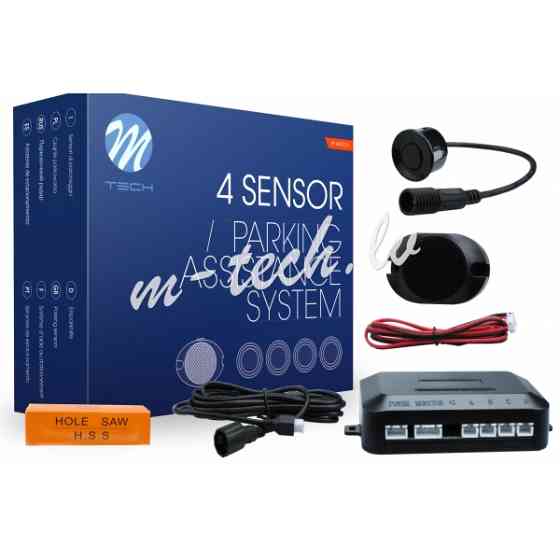 CP6B - Parking assist system - CP6 with buzzer and connectors - black Рига