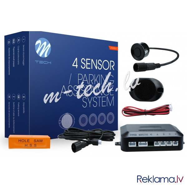 CP6B - Parking assist system - CP6 with buzzer and connectors - black Рига - изображение 1