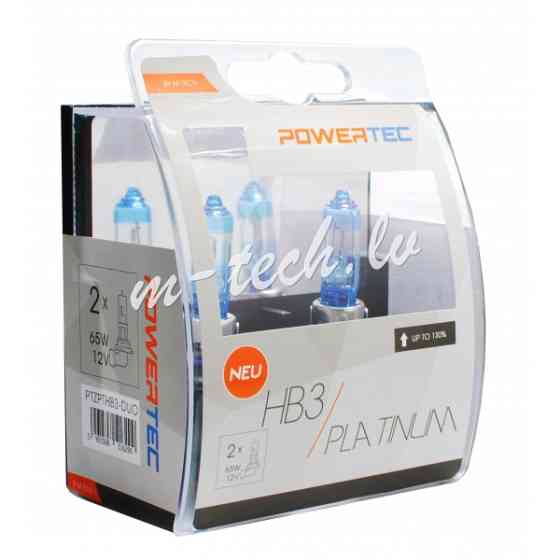 PTZPTHB3-DUO - Powertec Platinum +130% HB3 12V DUO Рига