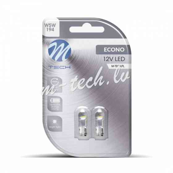 LB006AW - Blister 2x LED L006AW - W5W Concave White Рига