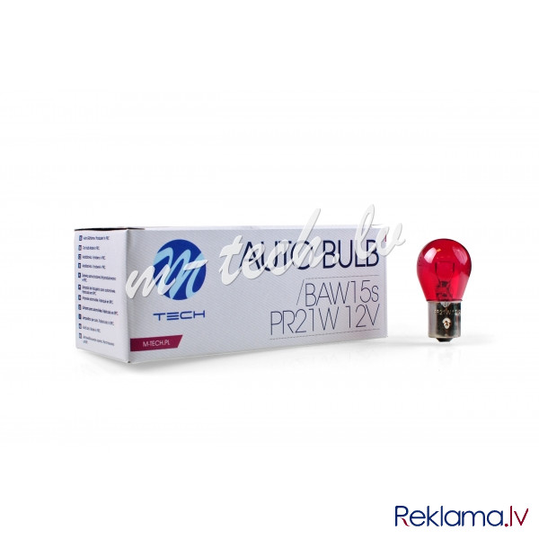 Z96 - M-TECH bulb PR21W BAW15s 12V 21W RED Рига - изображение 1