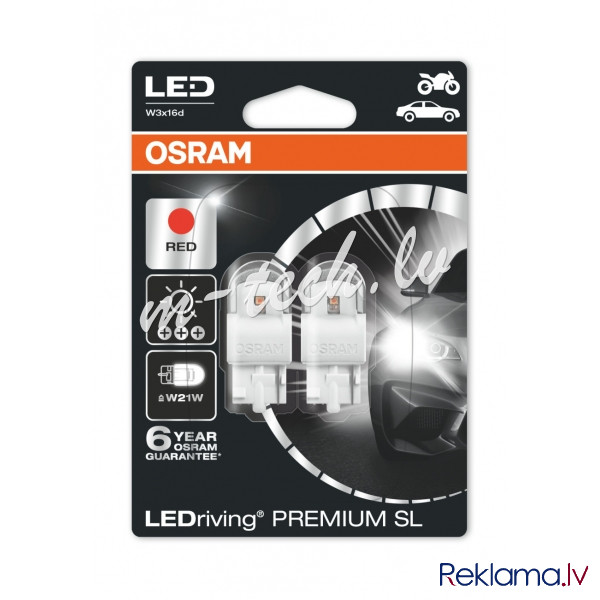 O7905R-02B-PL - OSRAM LEDriving® 7905R-02B 1.5 W 12V W3x16d W21W Red Rīga - foto 1