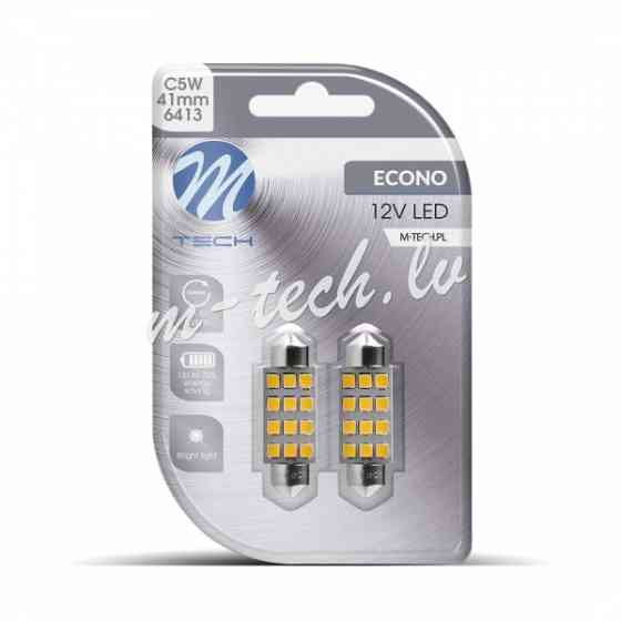 LB030W - Blister 2x LED L030W - C5W 41mm 12xSMD2835 White Rīga