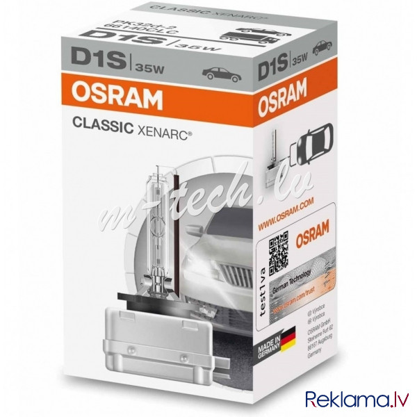 O66140CLC - OSRAM XENARC CLASSIC D1S PK32d-2 66140 Рига - изображение 1
