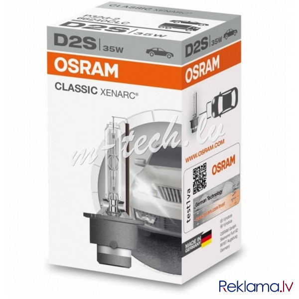 O66240CLC - OSRAM XENARC CLASSIC D2S 66240 Rīga - foto 1