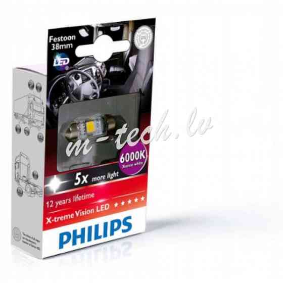 PH 249446000KX1 - Philips Festoon X-tremeVision LED T10.5x38 6 000 K 24V1W SV8.5 X1 Rīga