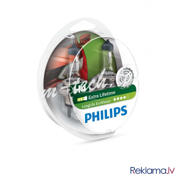 PH 12342LLECOS2 - Philips H4 LongLife EcoVision 12V60/55 P43t-38 S2 Rīga - foto 1