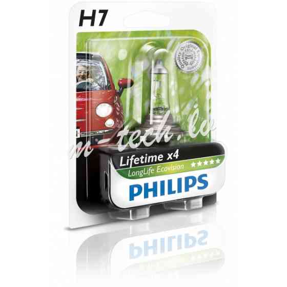 PH 12972LLECOB1 - Philips H7 LongLife EcoVision 12V55W PX26d B1 Rīga