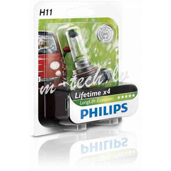 PH 12362LLECOB1 - Philips H11 LongLife EcoVision 12V55W PGJ19-2 B1 Рига