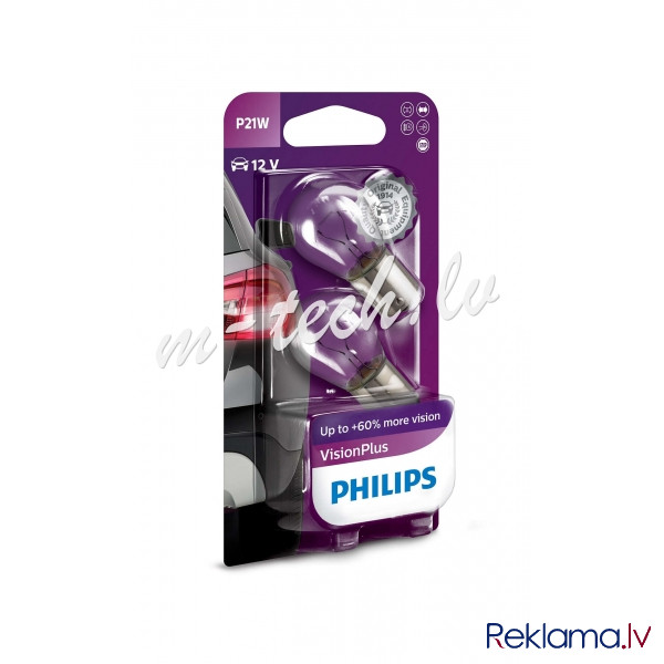 PH 12498VPB2 - Philips P21W VisionPlus 12V21 BA15s B2 Рига - изображение 1