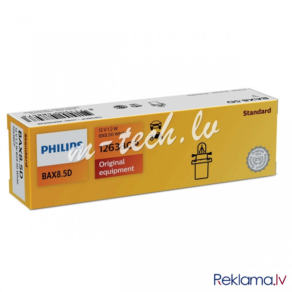 PH 12638CP - Philips BX8.5D white 12V1.12W BX8.5D white CP Rīga - foto 1