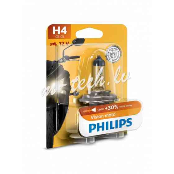 PH 12342PRBW - Philips H4 Vision Moto 12V60/55W P43t-38 BW Рига