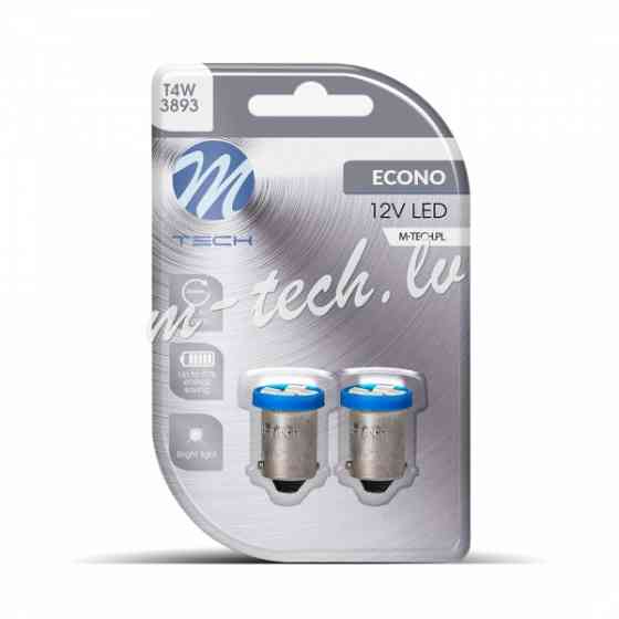 LB009B - Blister 2x LED L009W - BA9s 12V 4xSMD3528 Blue Рига