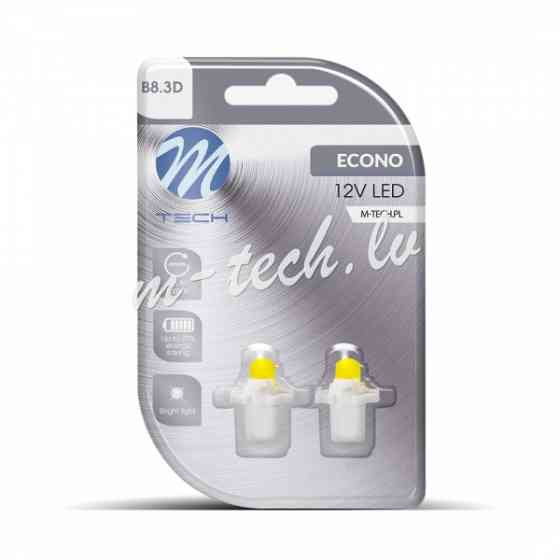 LB047W - Blister 2x LED L047W - B8.3d Round White Rīga