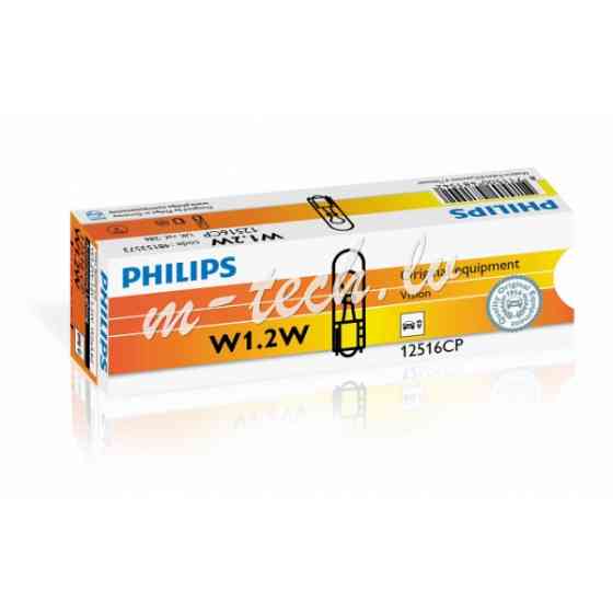 PH 12516CP - Philips Vision W1.2W - W2.3W - W2W - WBT5 W2x4.6d 12V 1.2W CP Рига
