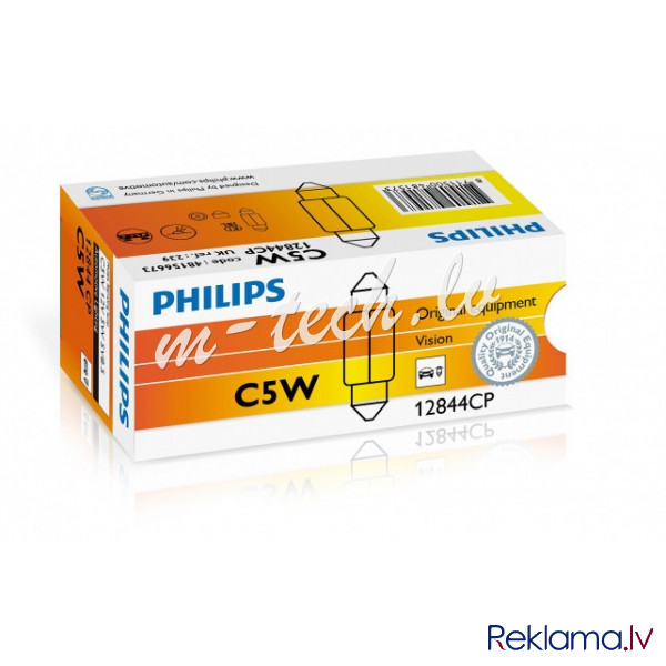 PH 12844CP - Philips Vision C5W SV8.5 12V 5W CP Rīga - foto 1