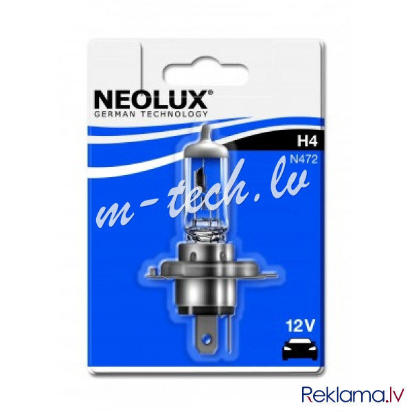 N472-01B - NEOLUX P43t 12V 60/55W H4 Рига - изображение 1