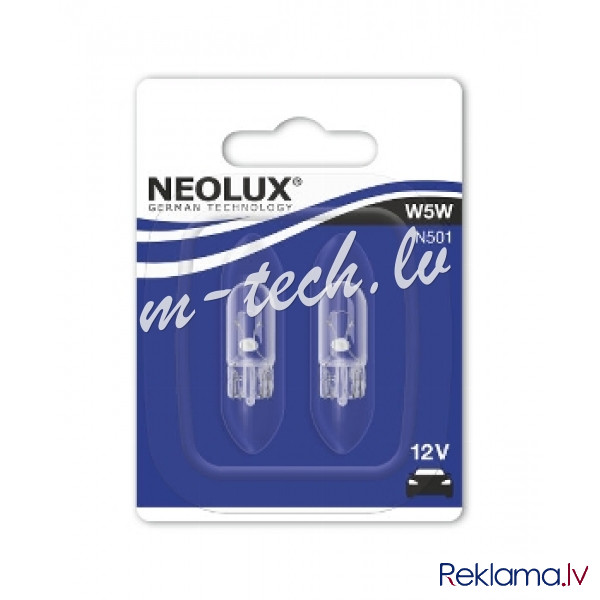 N501-02B - NEOLUX W2.1x9.5d 12V 5W W5W Рига - изображение 1