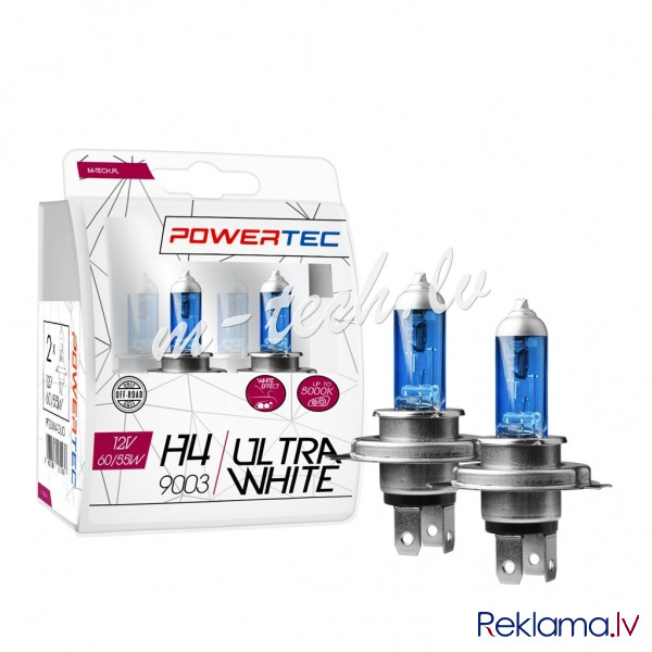 PTZUW4-DUO - Powertec UltraWhite H4 12V DUO Рига - изображение 1