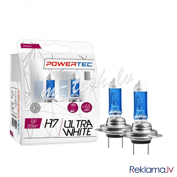 PTZUW7-DUO - Powertec UltraWhite H7 12V DUO Rīga - foto 1