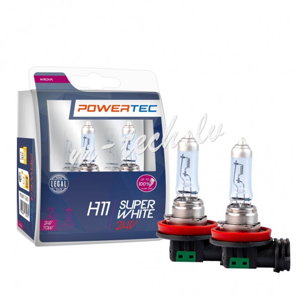 PTXSW11-DUO - Powertec SuperWhite H11 24V DUO Rīga - foto 2