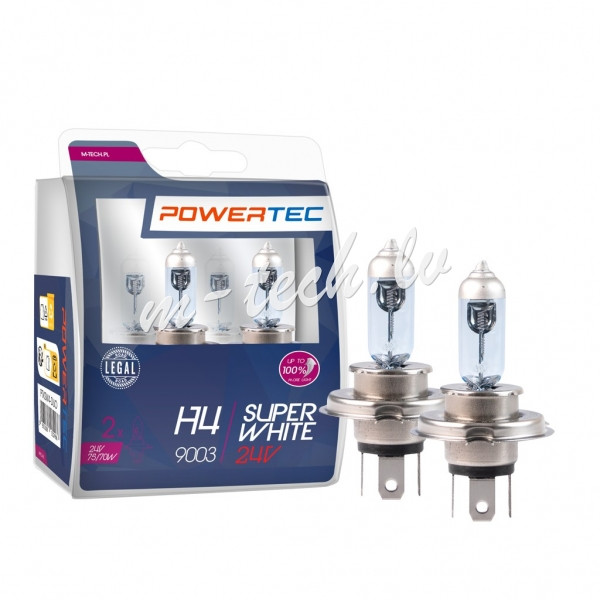 PTXSW4-DUO - Powertec SuperWhite H4 24V DUO Rīga - foto 2