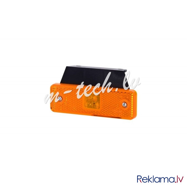 WMLHOR500 - HORPOL LED marker light - HOR55 LD500 orange with reflector 12/24V ECE Rīga - foto 1