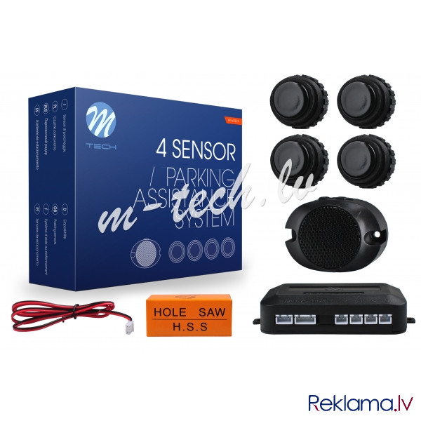 CP27B - Parking assist system - CP27 with buzzer and collar sensors 22 mm - black Рига - изображение 1